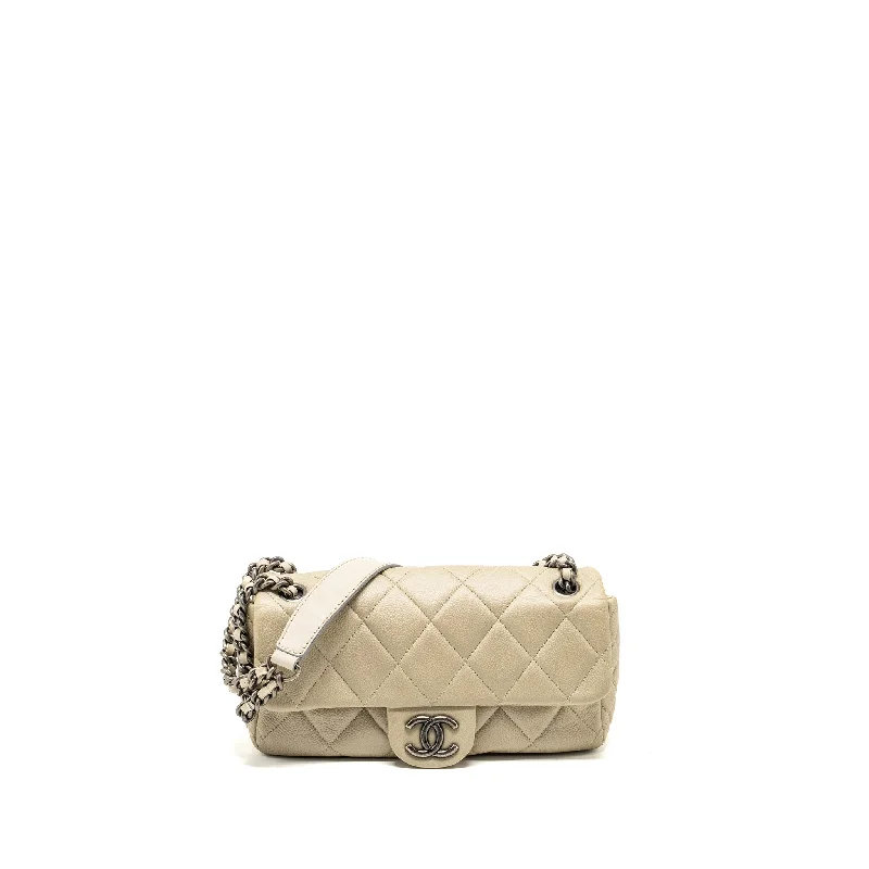 Chanel Black Handbag for Business MeetingsChanel quilted flap shoulder bag caviar light beige ruthenium SHW