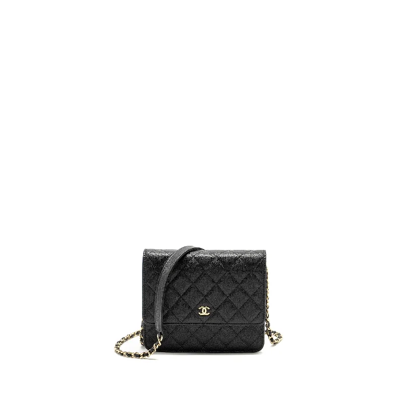 Chanel Classic Flap Bag for Evening PartyChanel Quilted Wallet on chain Caviar Black GHW