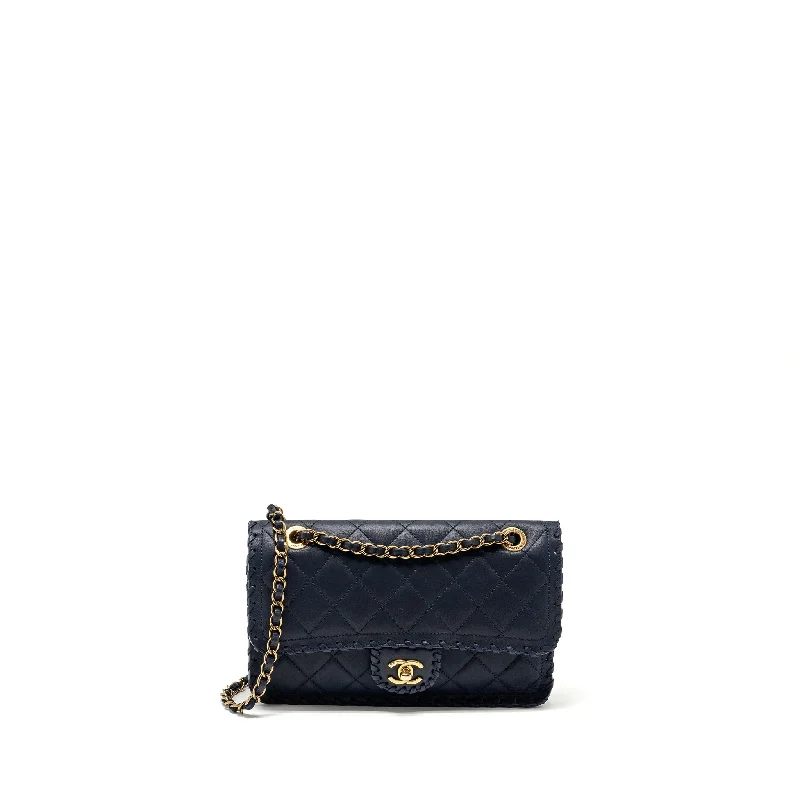 Chanel Colorful Handbag for Spring OutfitsChanel Seasonal Flap Bag Calfskin Navy GHW