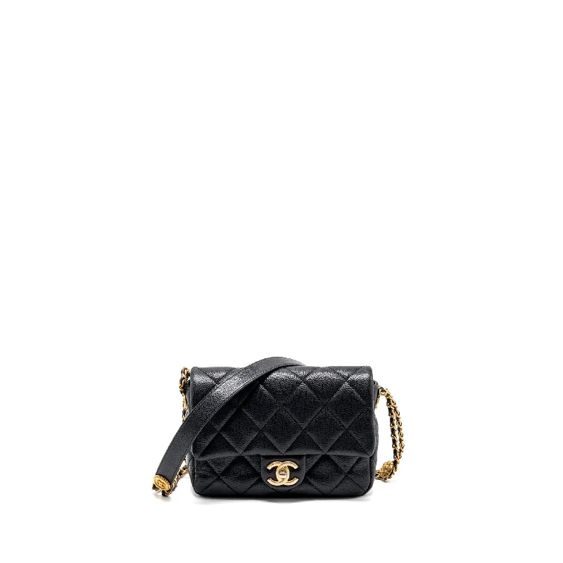 Chanel Colorful Handbag for Spring OutfitsChanel Twist your button quilted flap bag caviar black GHW (microchip)