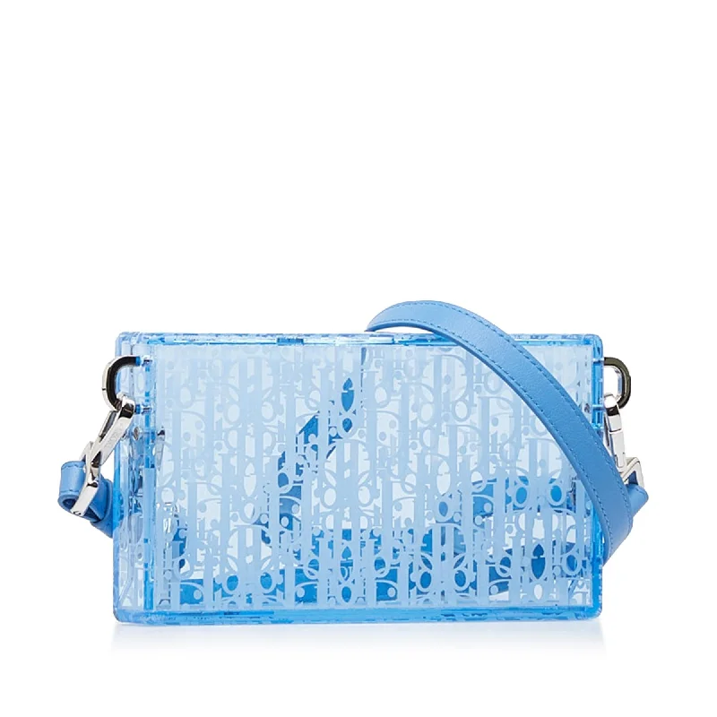 Stylish Christian Dior shoulder bags with a tassel - adorned zipperDior Oblique Acrylic Box Crossbody Bag (WkfcLQ)