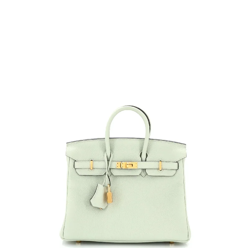 Birkin Handbag Grey Togo with Gold Hardware 25