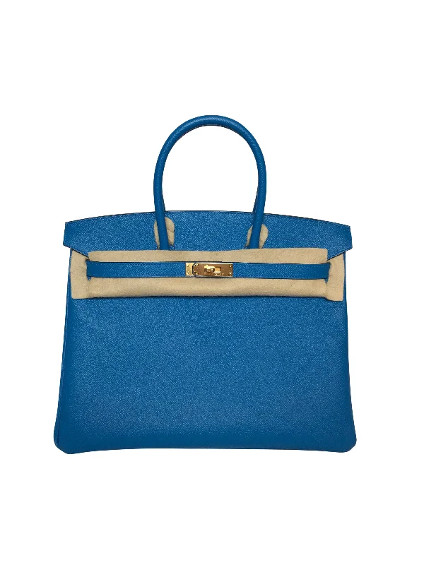 Hermès Birkin 35 Bag Blue Zanzibar Epsom