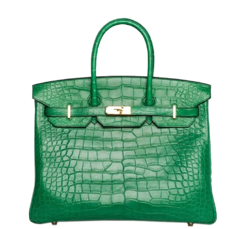 Hermès Birkin 35 Bag Cactus Matte Alligator