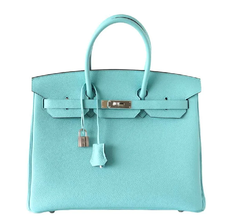 Hermès Birkin 35 Blue Atoll Bag PHW