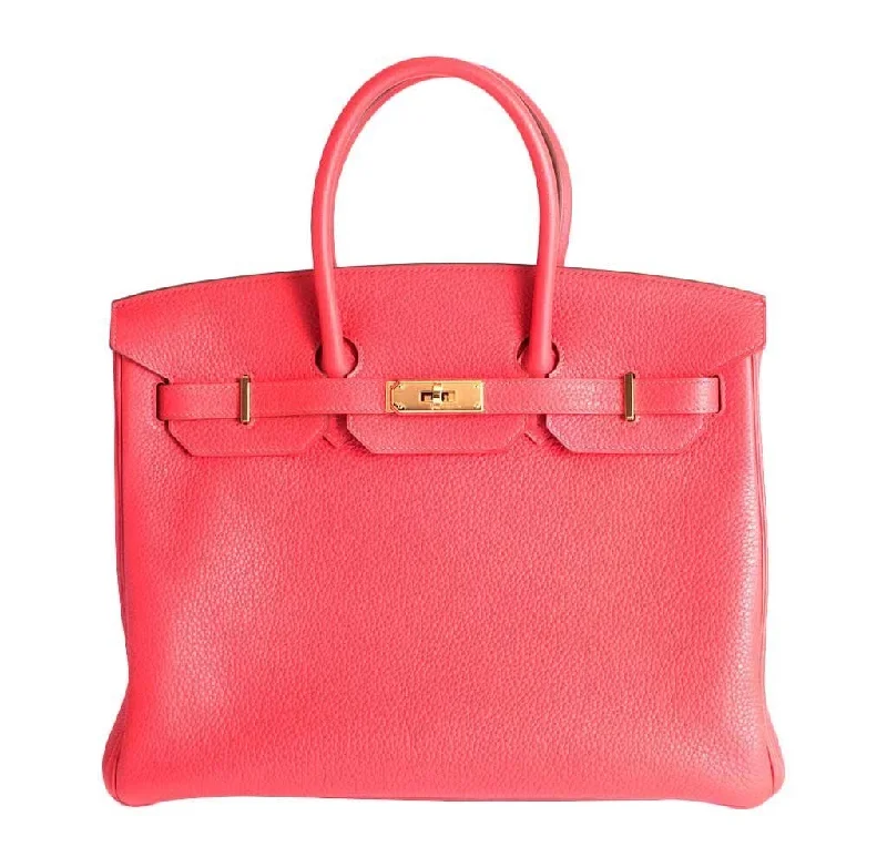 Hermès Birkin 35 Fuchsia Togo Bag GHW