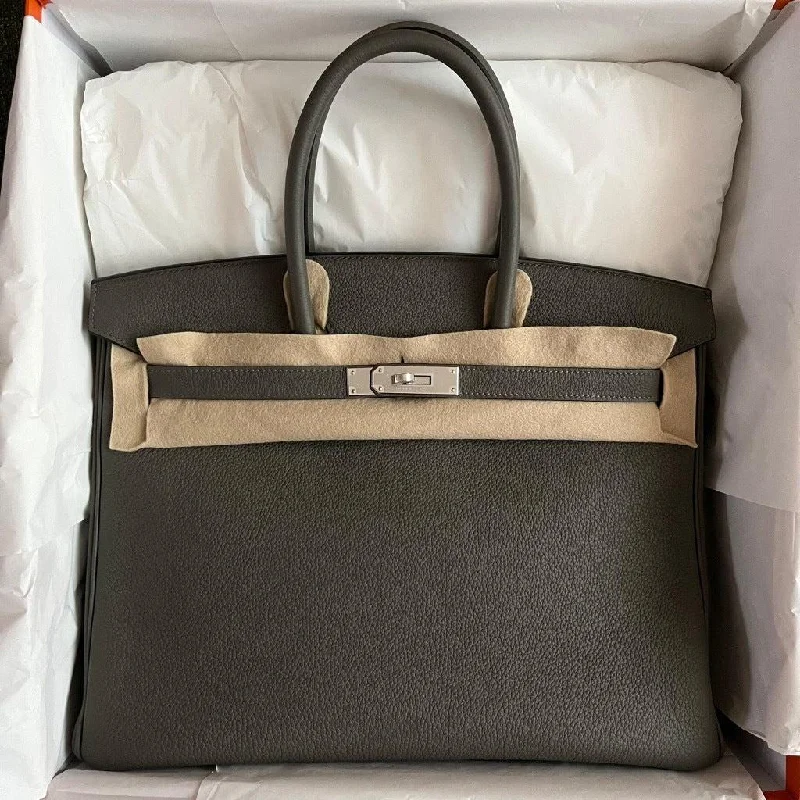 Hermès Birkin 35 Gris Meyer Togo Gold Hardware