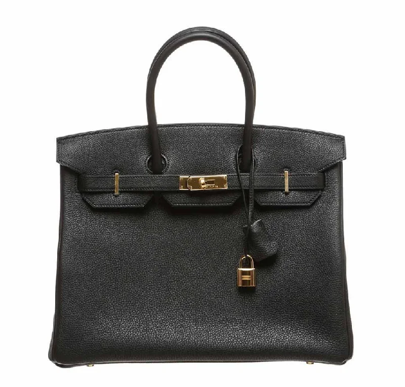 Hermès Birkin 35 Noir Bag Togo GHW