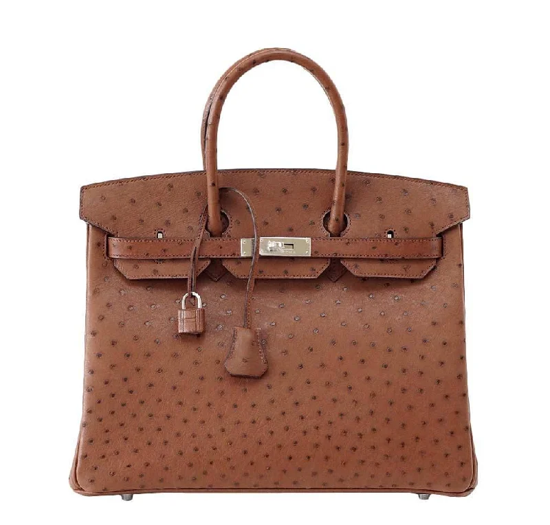 Hermès Birkin 35 Ostrich Etrusque Bag PHW