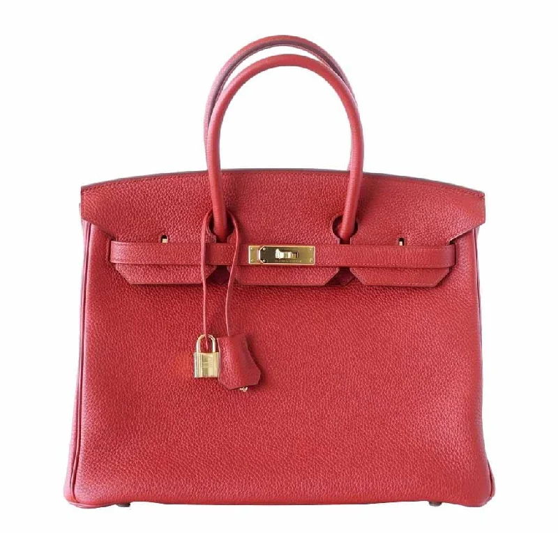 Hermès Birkin 35 Vermillion Togo Bag GHW