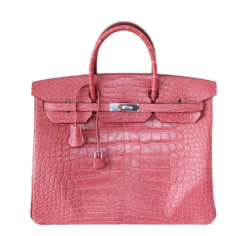 Hermès Birkin 40 Boise de Rose Alligator Bag