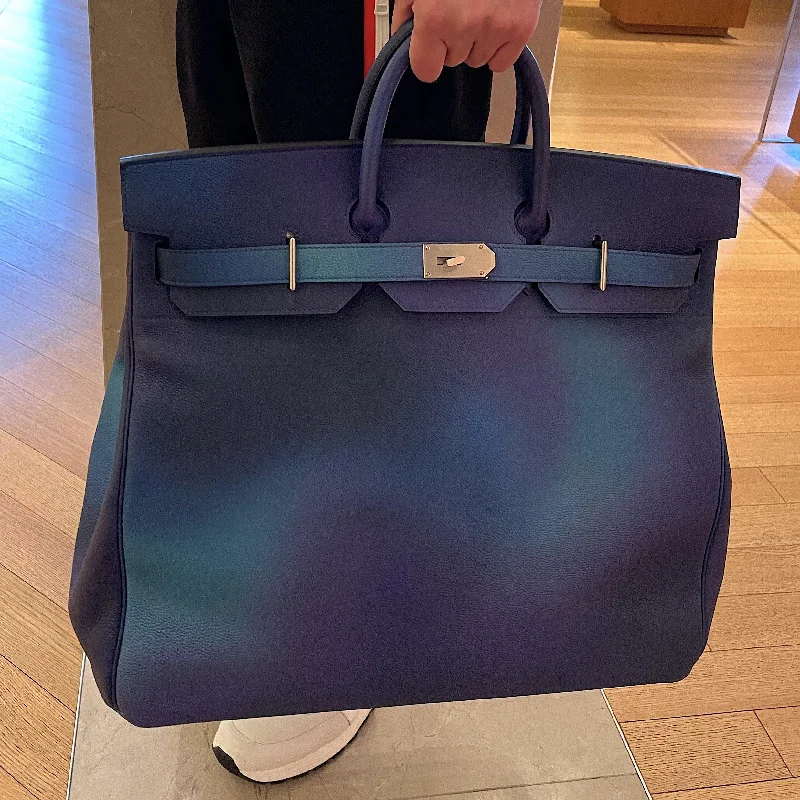 Hermès Birkin 50 HAC Tie-Dye Blue Togo Palladium Hardware