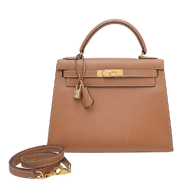 Hermes Gold Sellier Kelly 28 Bag