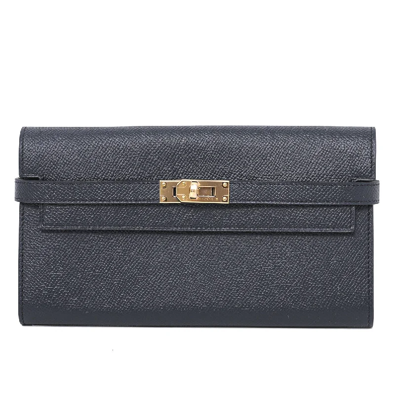 Hermes kelly Bleu Marine Wallet