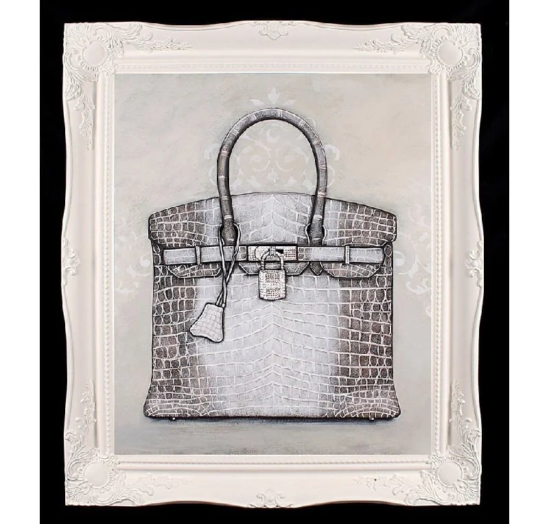 Large Limited Edition Himalayan Hermès Birkin Giclée